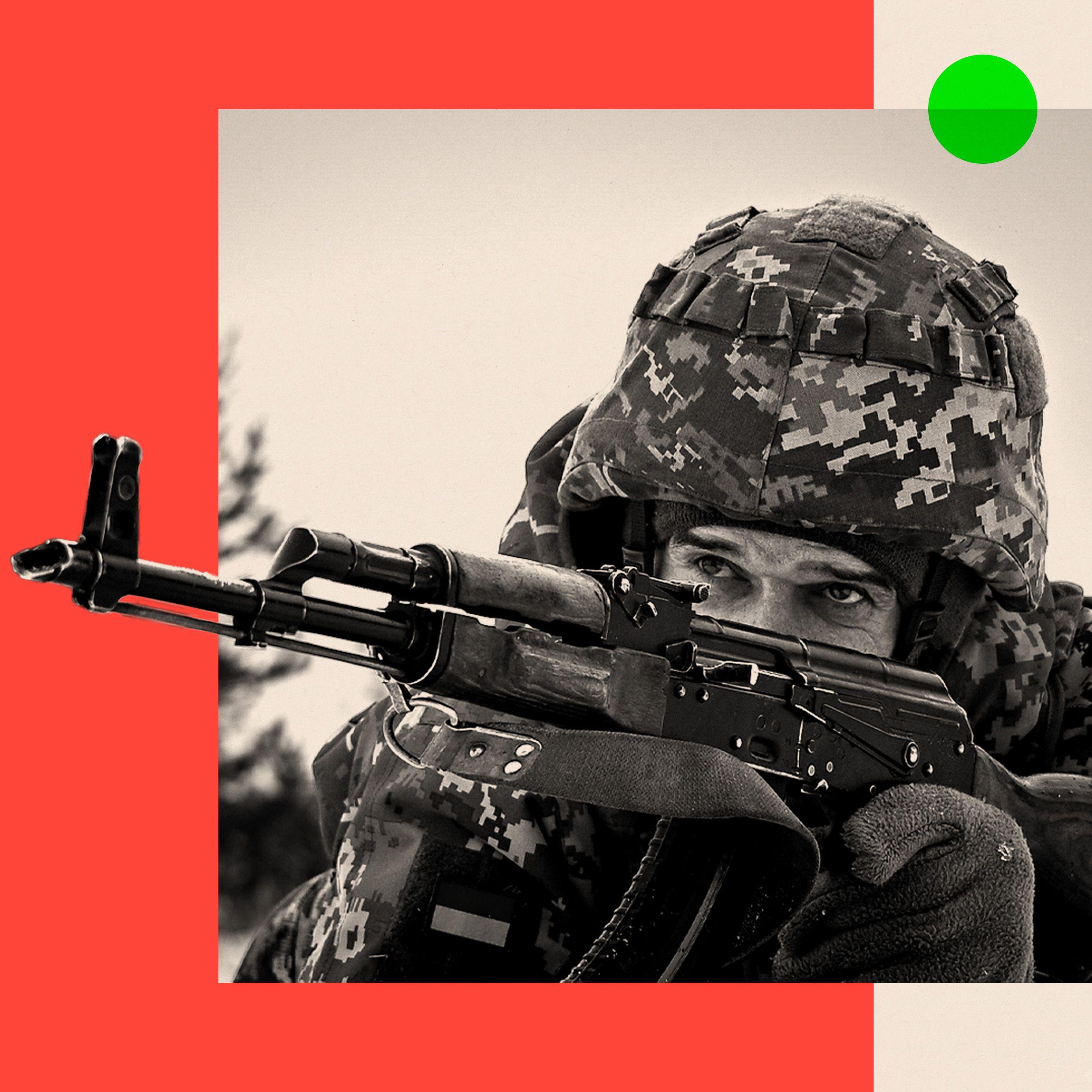 ukrajinski vojnik sa puškom