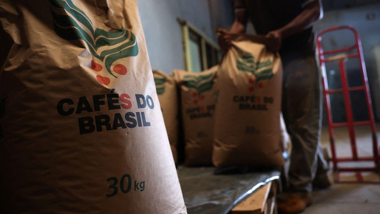 Sacas de cafés do Brasil