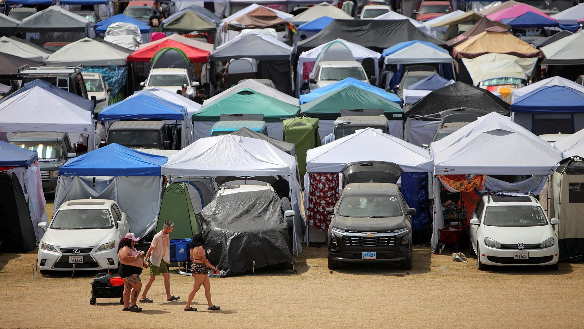 Coachella campers are turning tents fancy - and not all Brits are happy