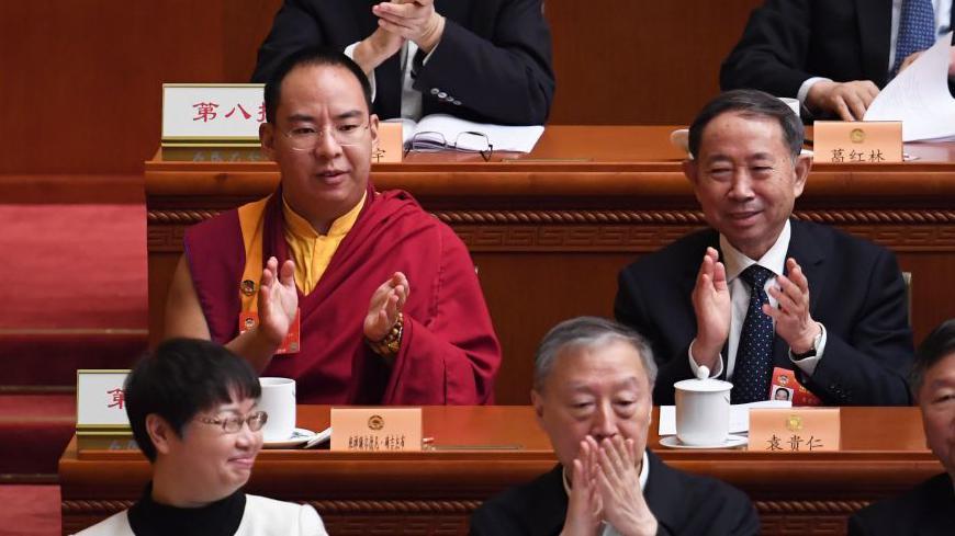 Panchen Lama designado por Pekín participa en evento político del partido único chino 