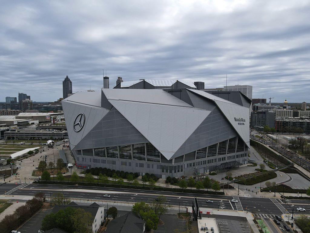 El Mercedes-Benz Stadium de Atlanta.