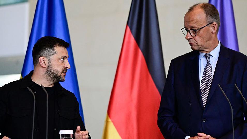 Zelensky and Germany's Merz speak after call with Trump and European leaders 