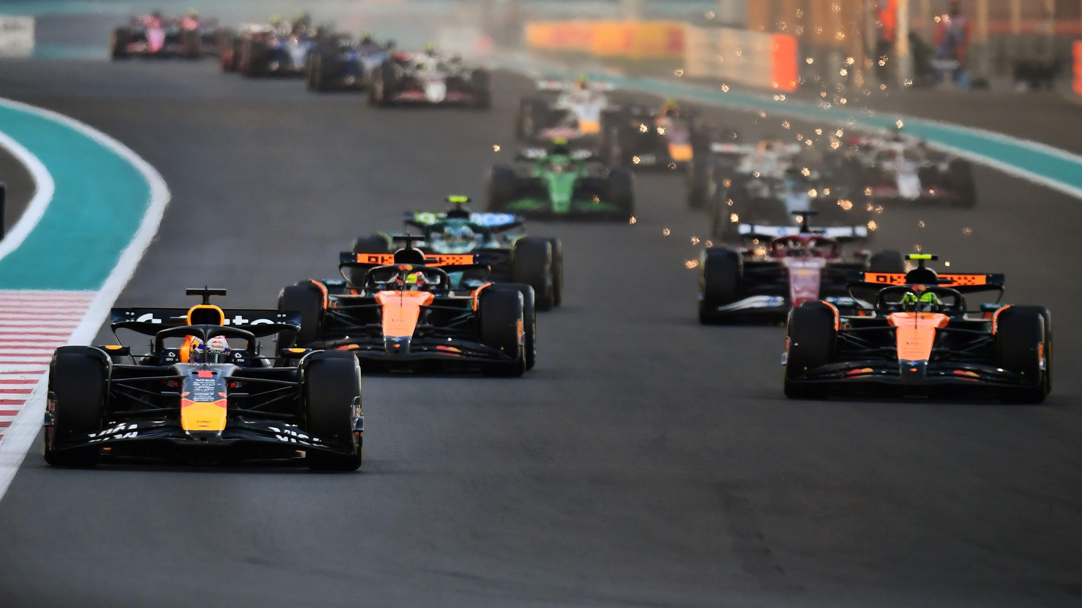 Verstappen leads as Piastri passes Norris for second in F1 title decider