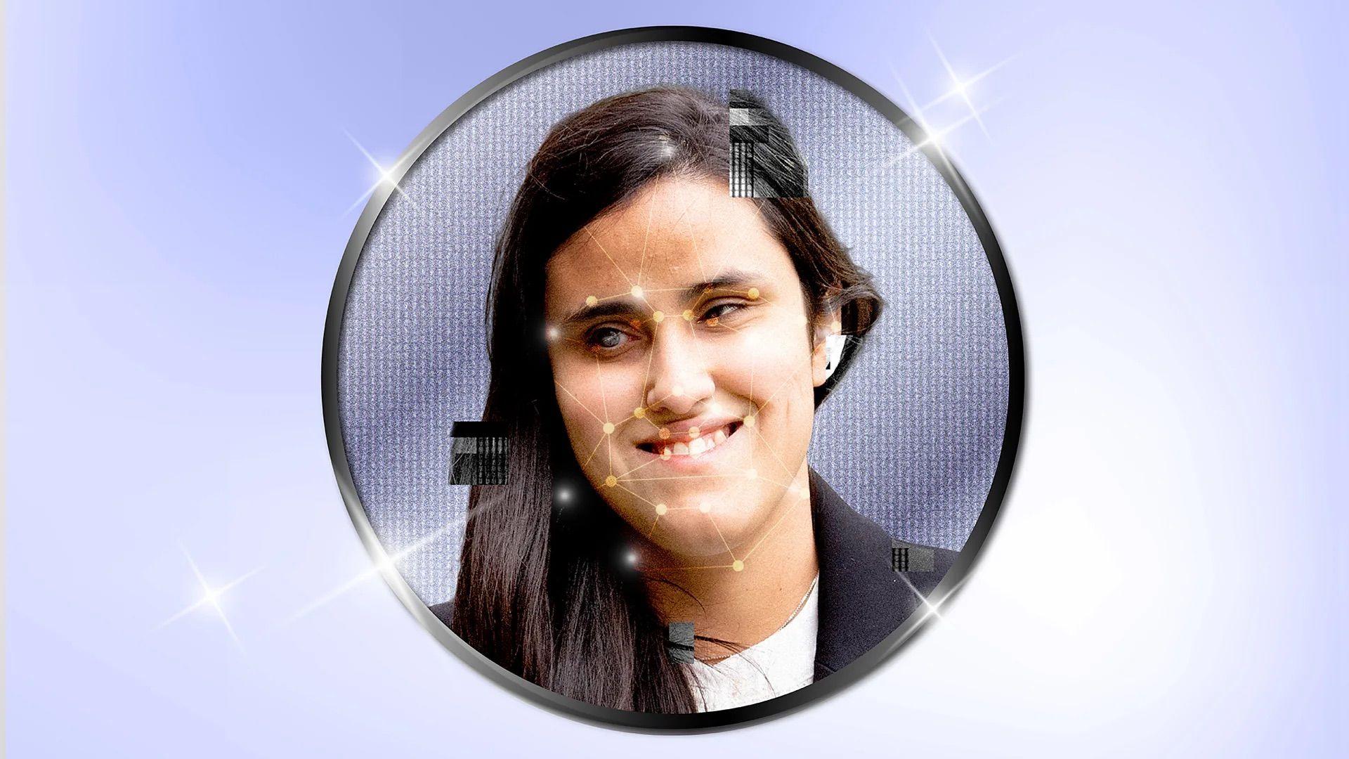 一張視障人士在AI程式上的頭像照片