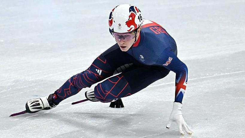 Winter Olympics: GBs Treacy penalised in 1500m short track speed skating final