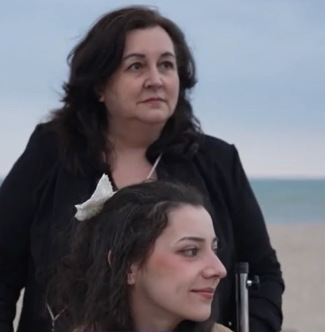 Noelia Castillo y su madre.