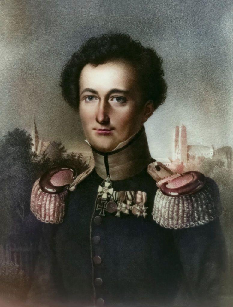 Clausewitz &ndash; Retrato a &oacute;leo de Clausewitz por Wilhelm Wach (s&eacute;culo 19)