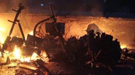 حريق ناتج عن "توغل إسرائيلي" في بلدة بيت جن جنوب سوريا