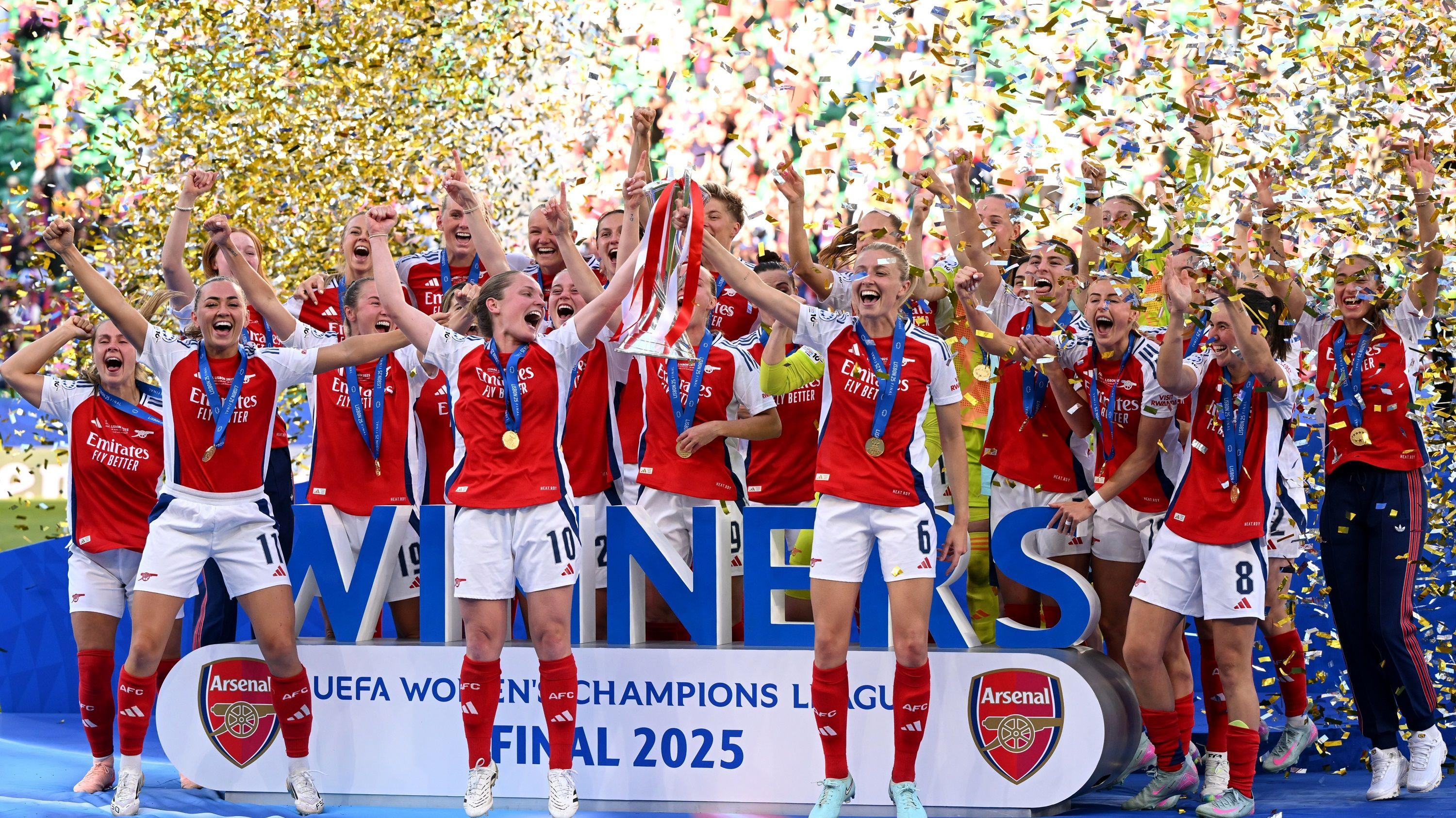 Arsenal stun Barca to win first Champions League title in 18 years