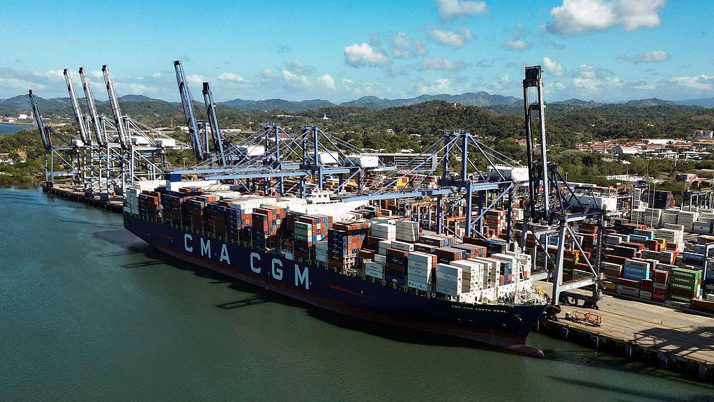 2026年1月30日拍攝的巴拿馬巴爾博亞港鳥瞰圖。