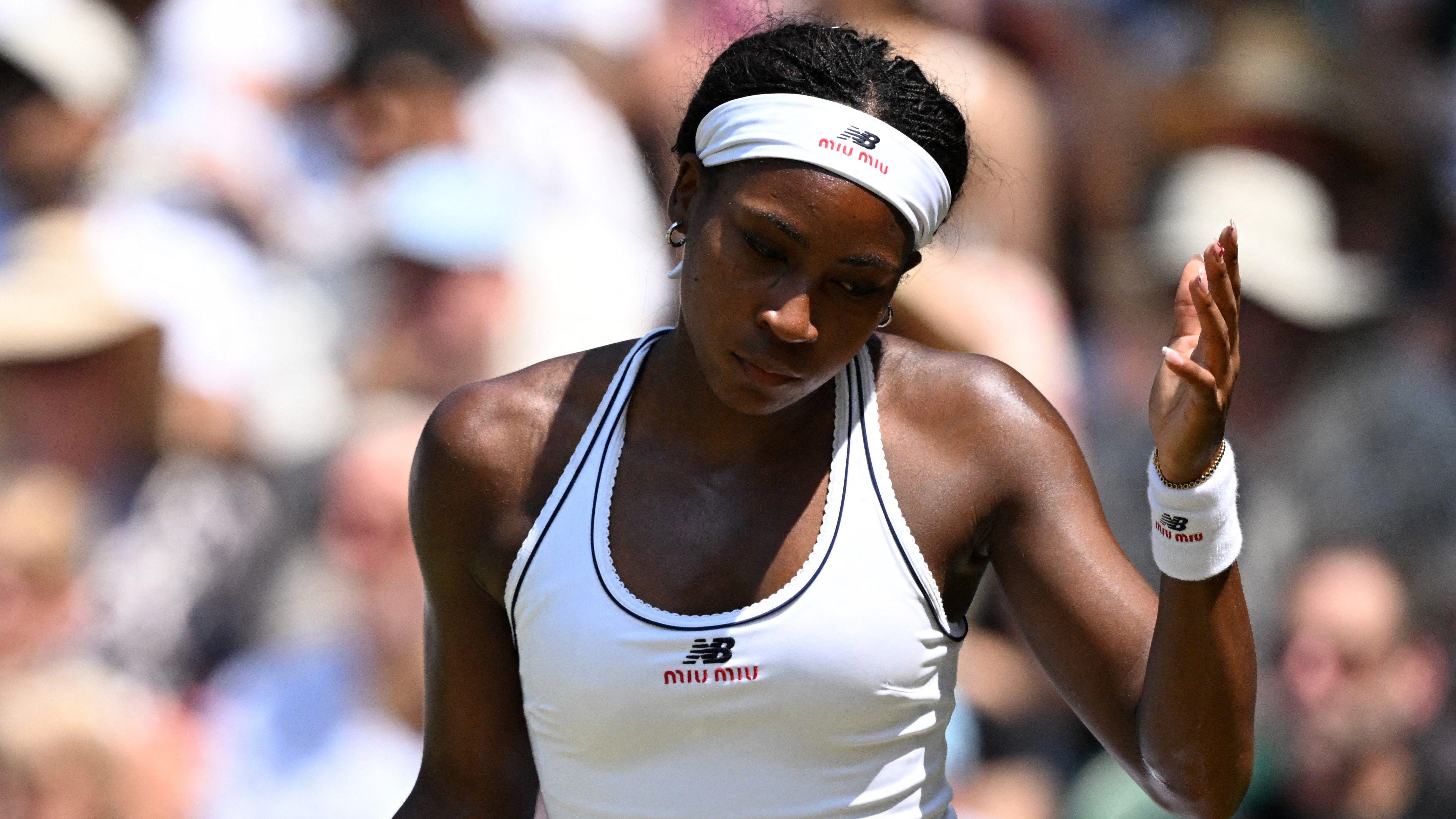 Watch Wimbledon: Gauff trails Muchova in first set of semi-final