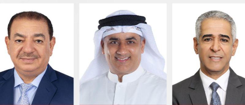 صورة للنواب البحرينيين الثلاثة الذين سحب المجلس عضويّتهم.