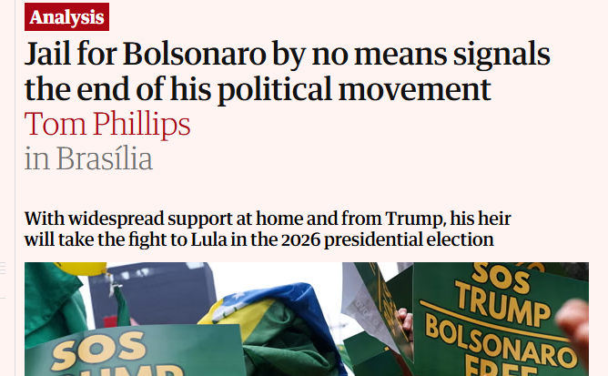 Página de notícias do Guardian