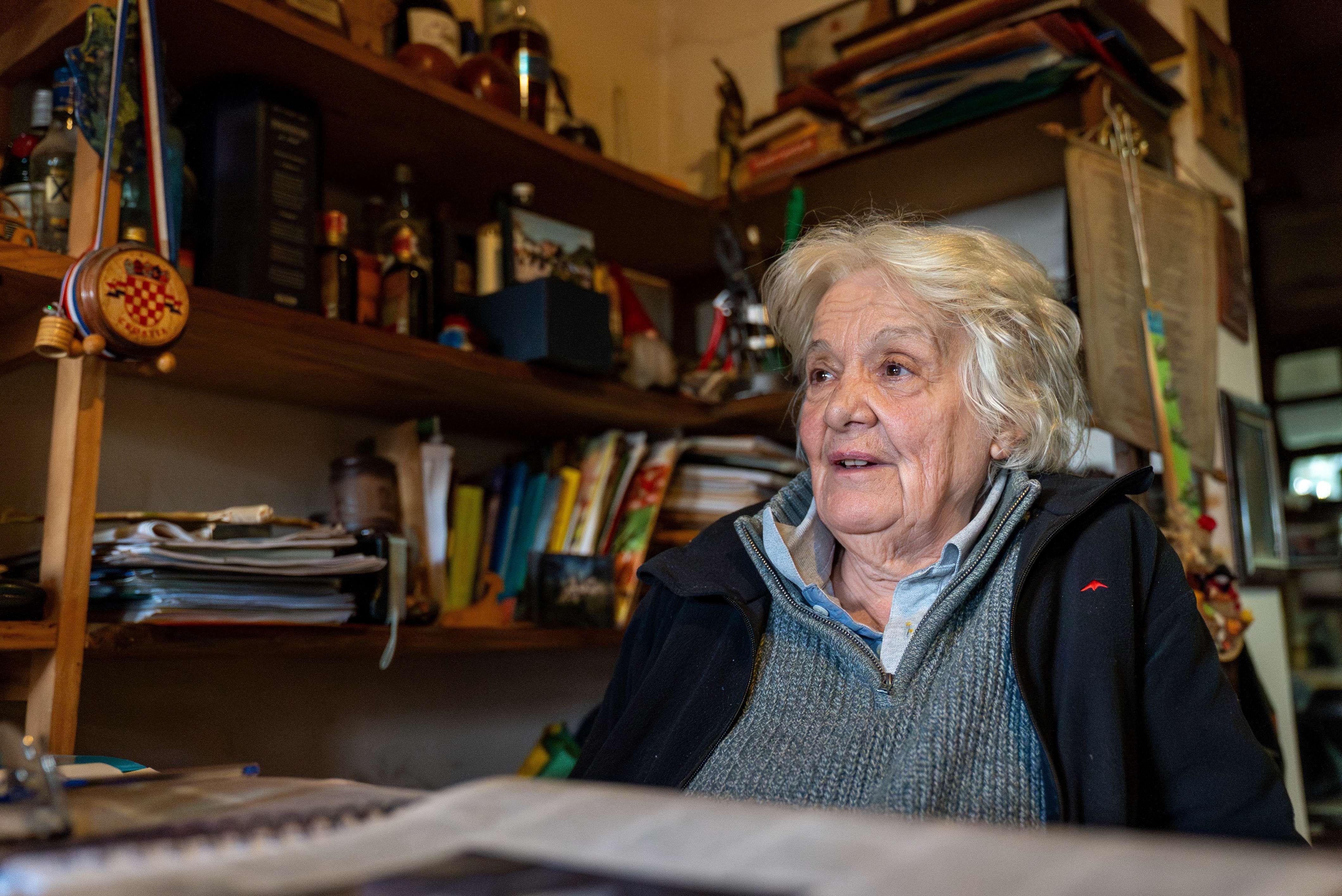 Lucía Topolansky en su casa.