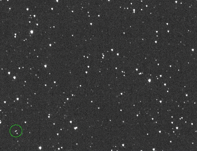 Slika koja prikazuju otkriće asteroida 2024 YR4.