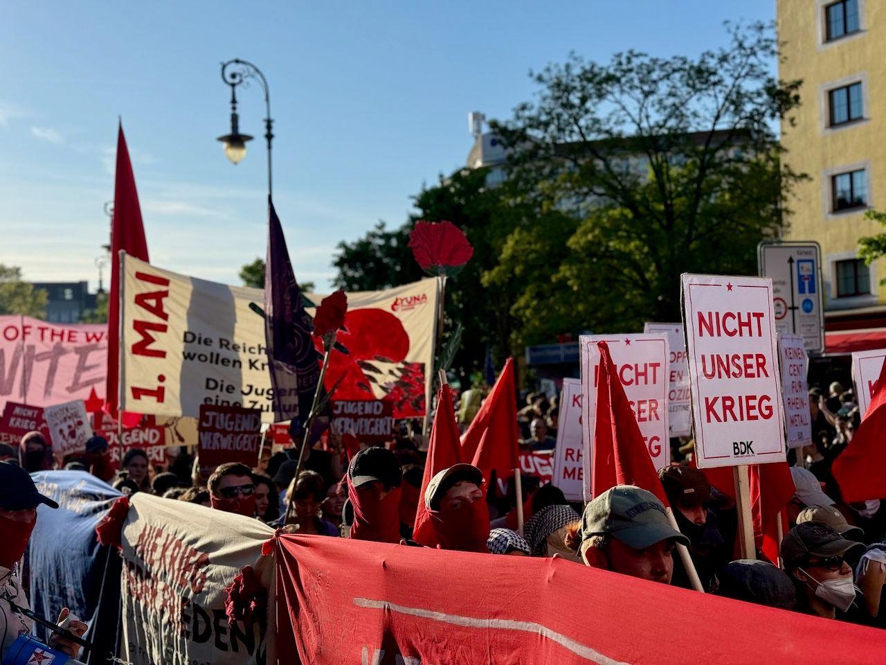 levičari, protest u berlinu, levica