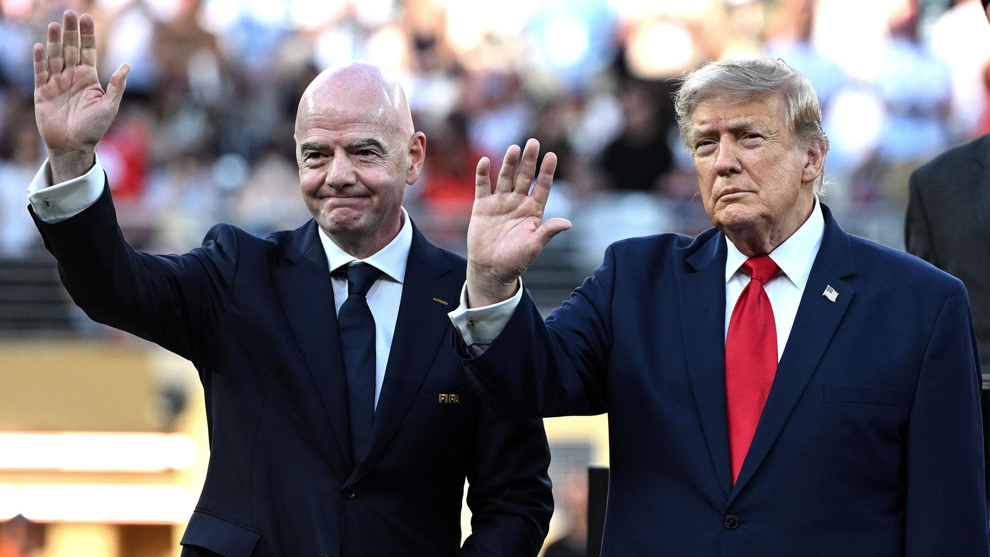 Trump says it would be terrible mistake to remove Infantino