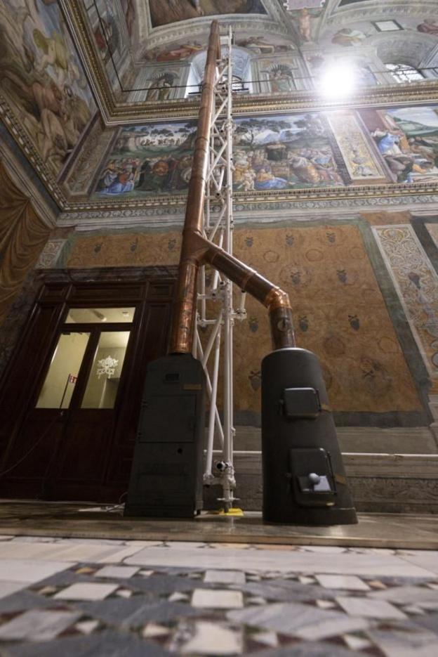 Chimeneas en la Capilla Sixtina