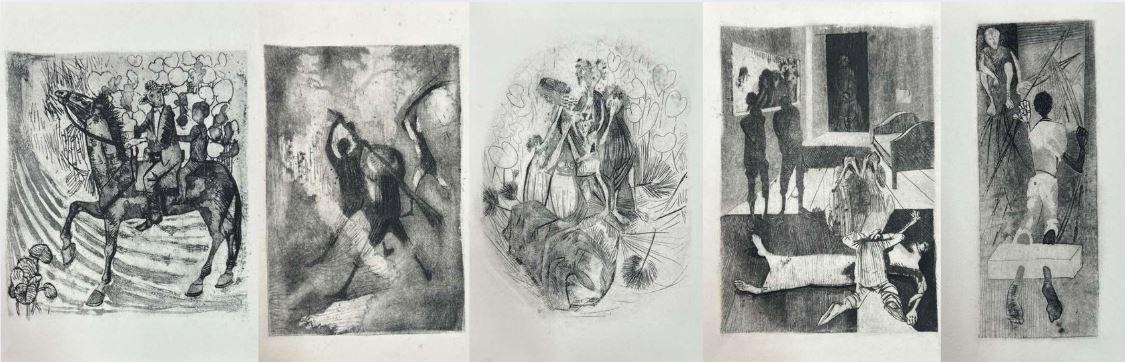 Gravuras em preto e branco