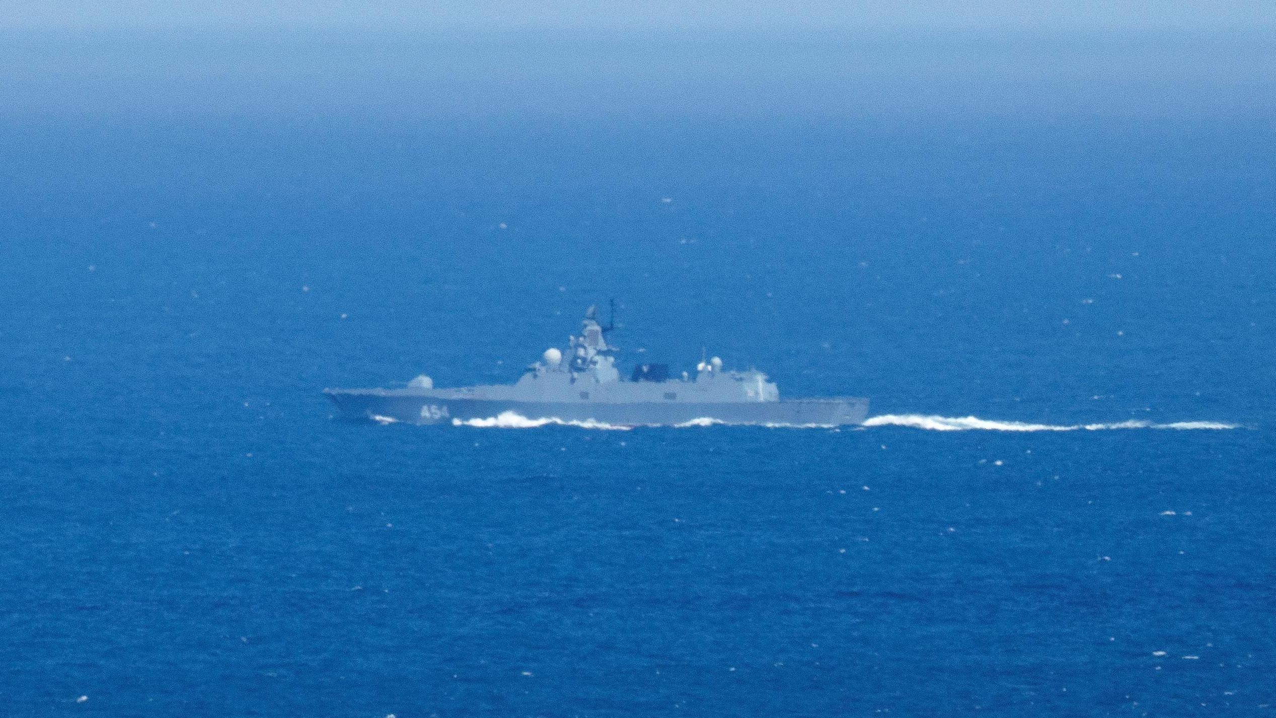 Russia sends navy ships to guard oil tanker being pursued by US forces