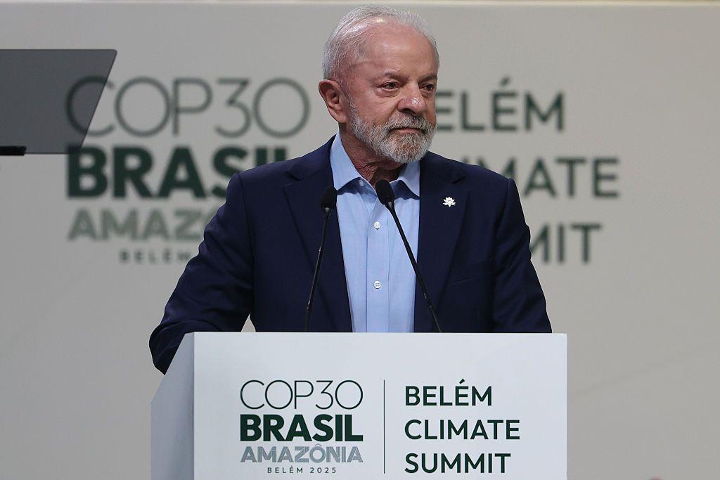 Lula discursando na COP30