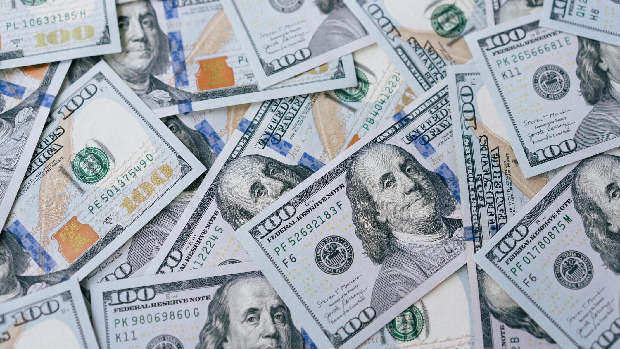 Imagem ilustrativa de notas de dólar