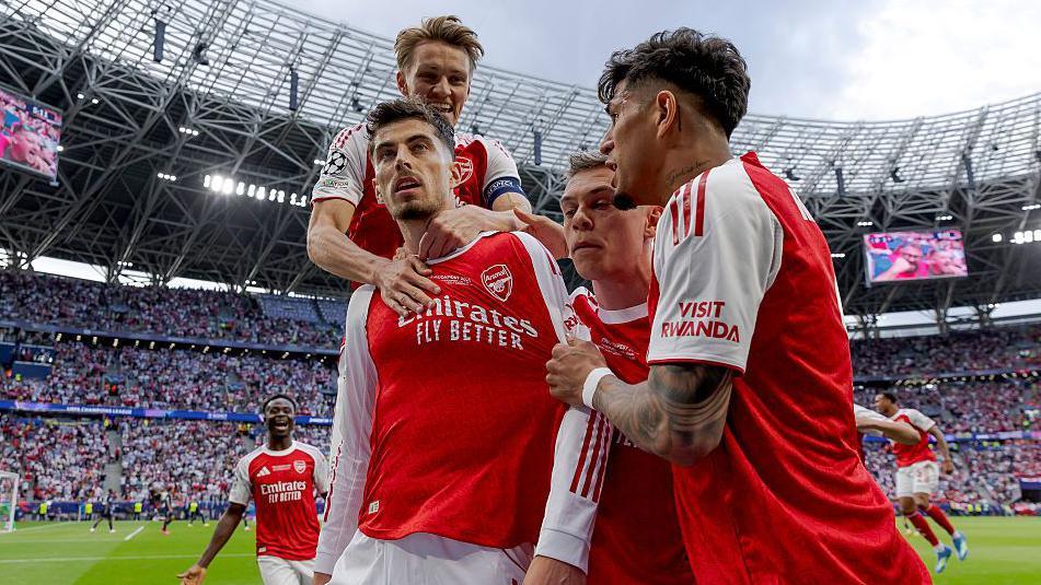 Champions League final: Havertz gives Arsenal early lead over holders PSG