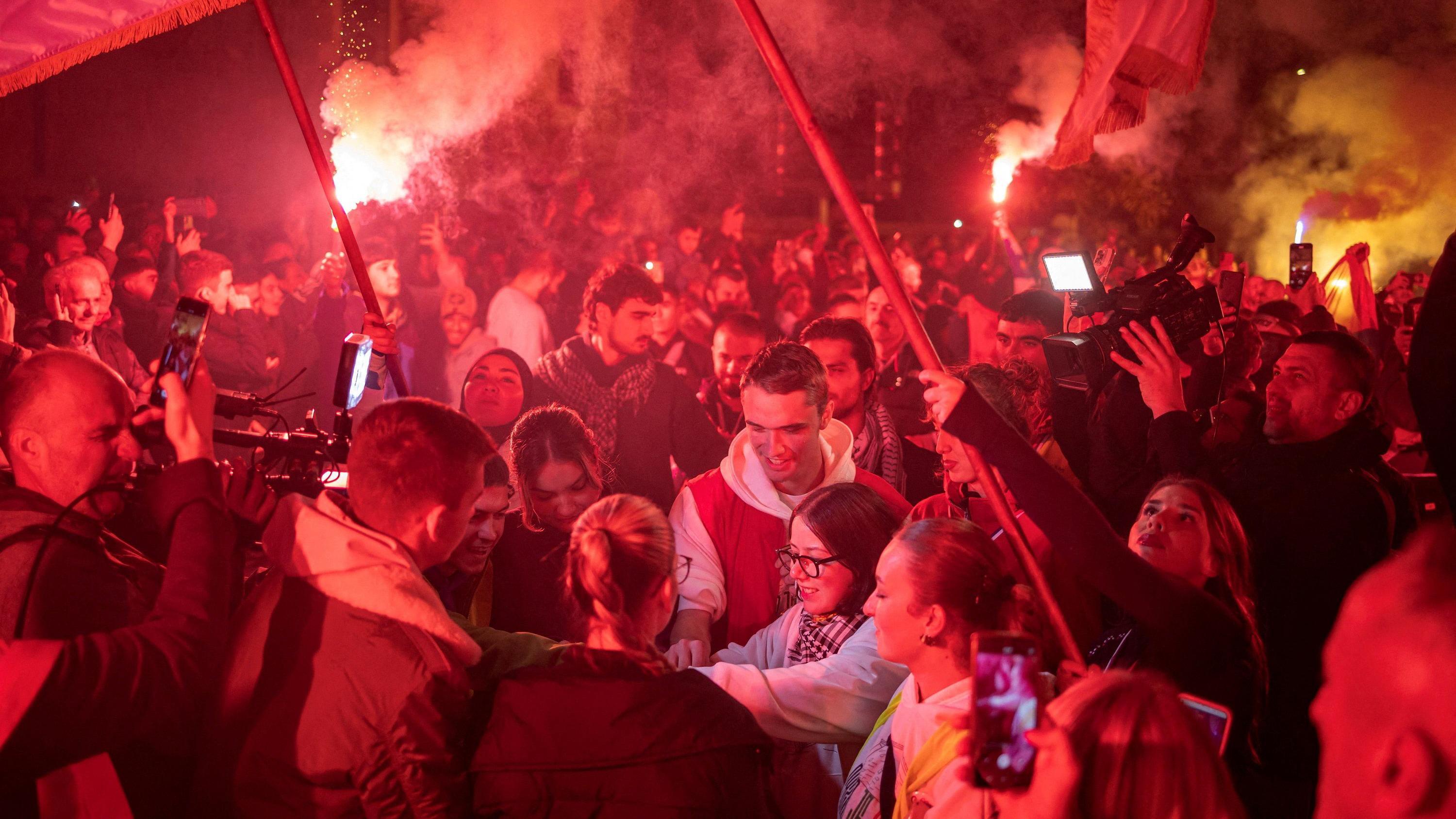 Doček novopazarskih studenata u Čačku