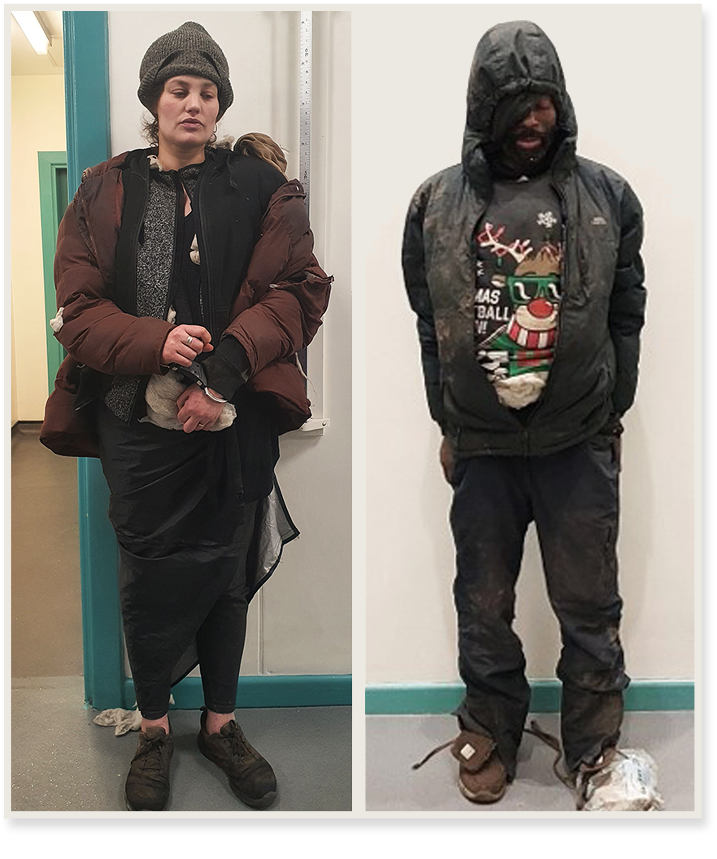 Uma foto de Marten, e outra de Gordon, colocadas lado a lado