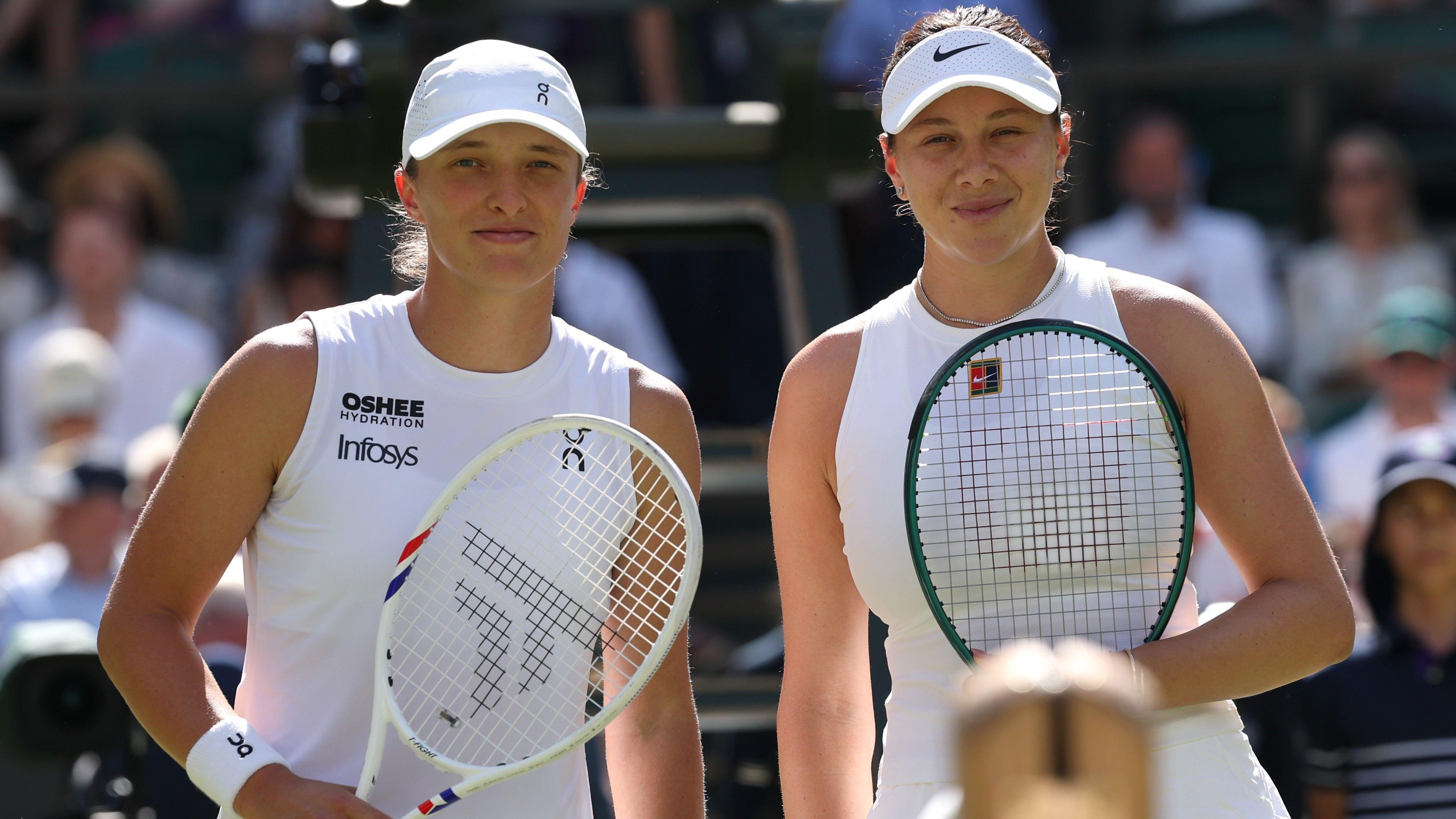 Wimbledon final: Swiatek breaks Anisimova in first game - watch, listen & follow
