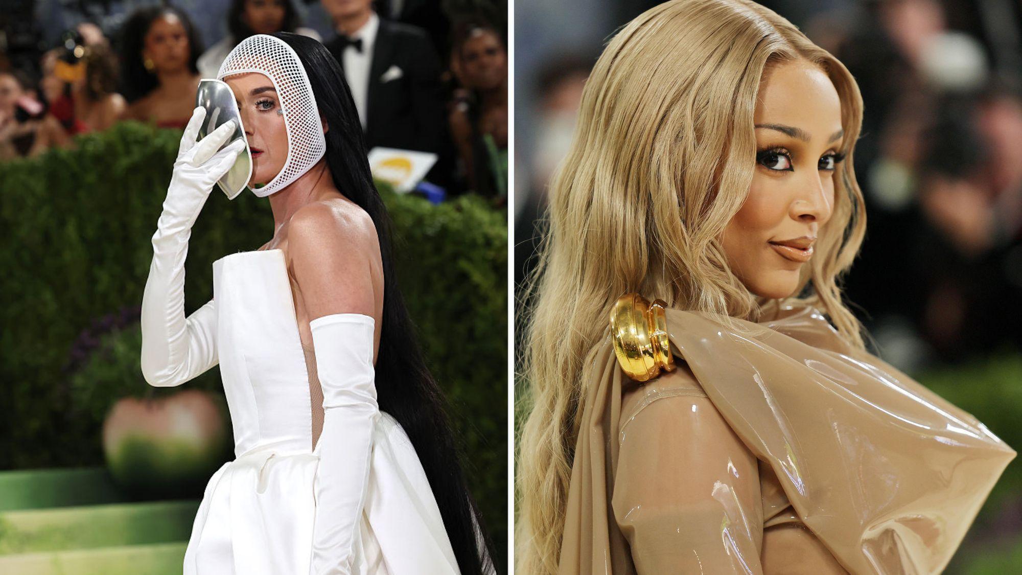 Katy Perry and Doja Cat strike a pose on the Met Gala red carpet
