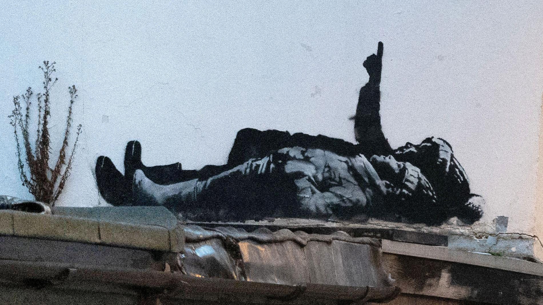 Two identical Banksy murals appear in London 