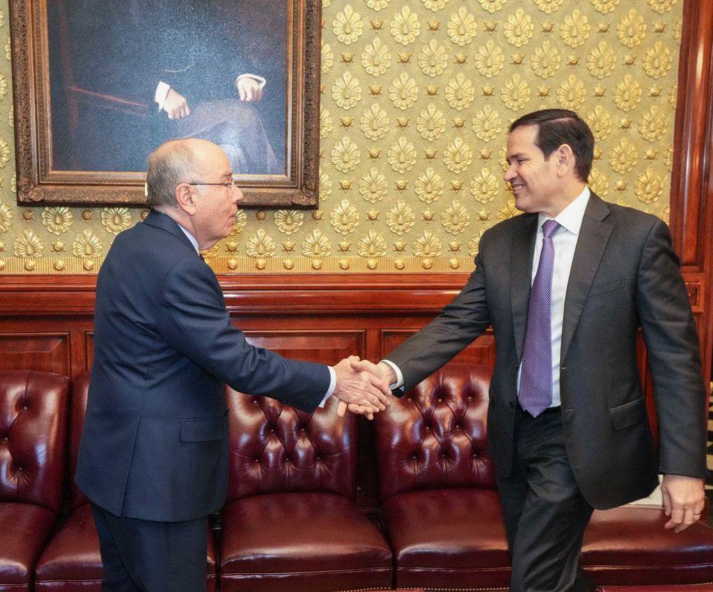 O ministro Mauro Vieira participa de reunião com o Secretário de Estado dos Estados Unidos da América, Marco Rubio