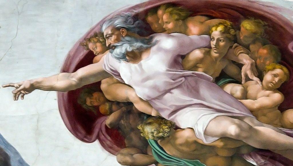Detalle de la Creación de Adán
