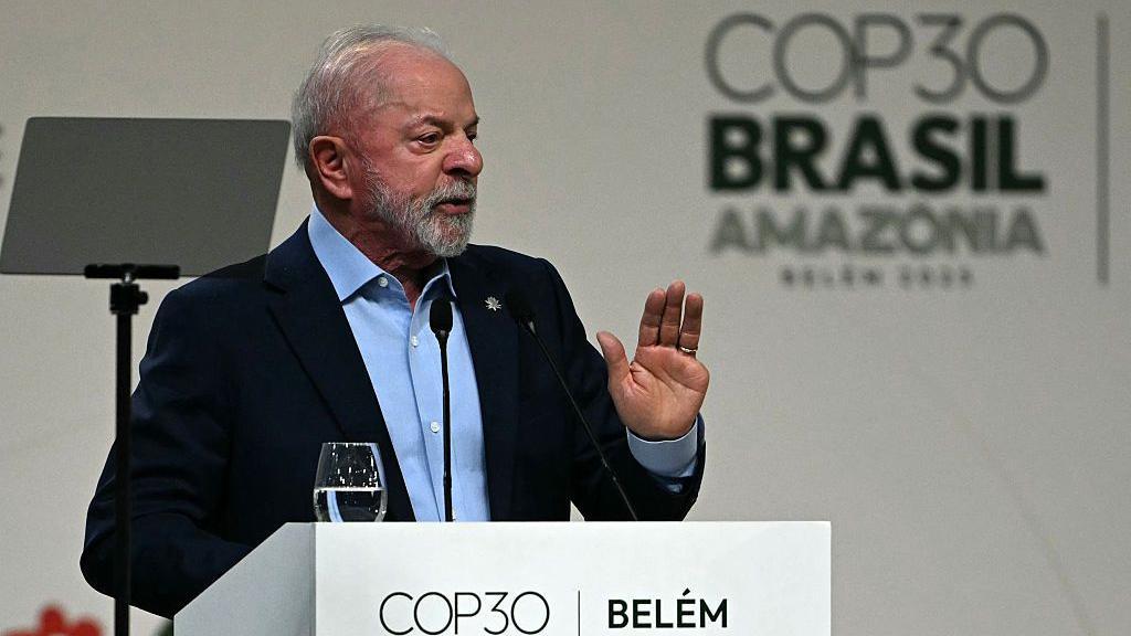 Lula durante discurso na COP 30