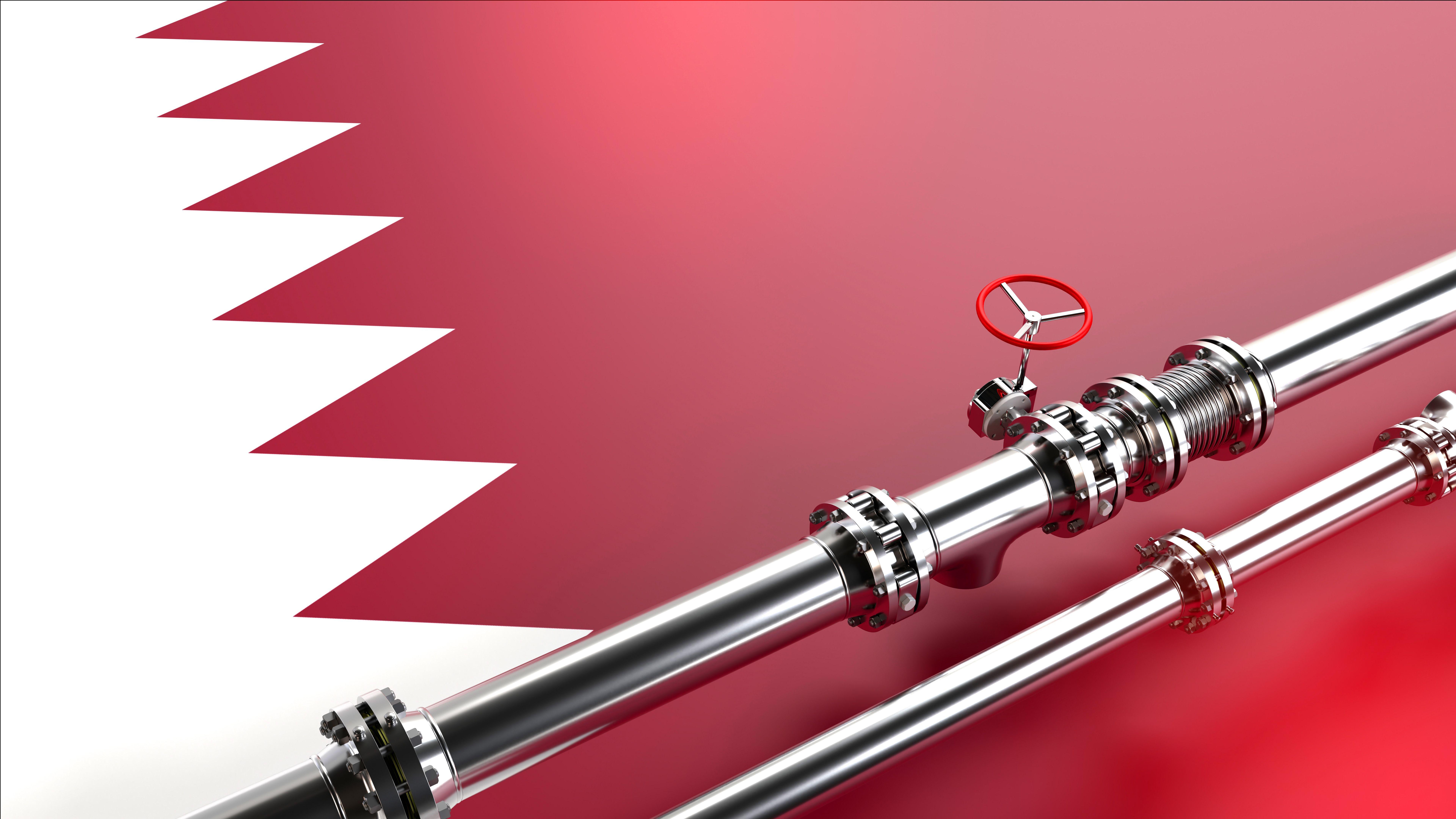 قانون أوروبا الأخضر في مهبّ الغاز القطري 5 أنبوبان مع علم قطر