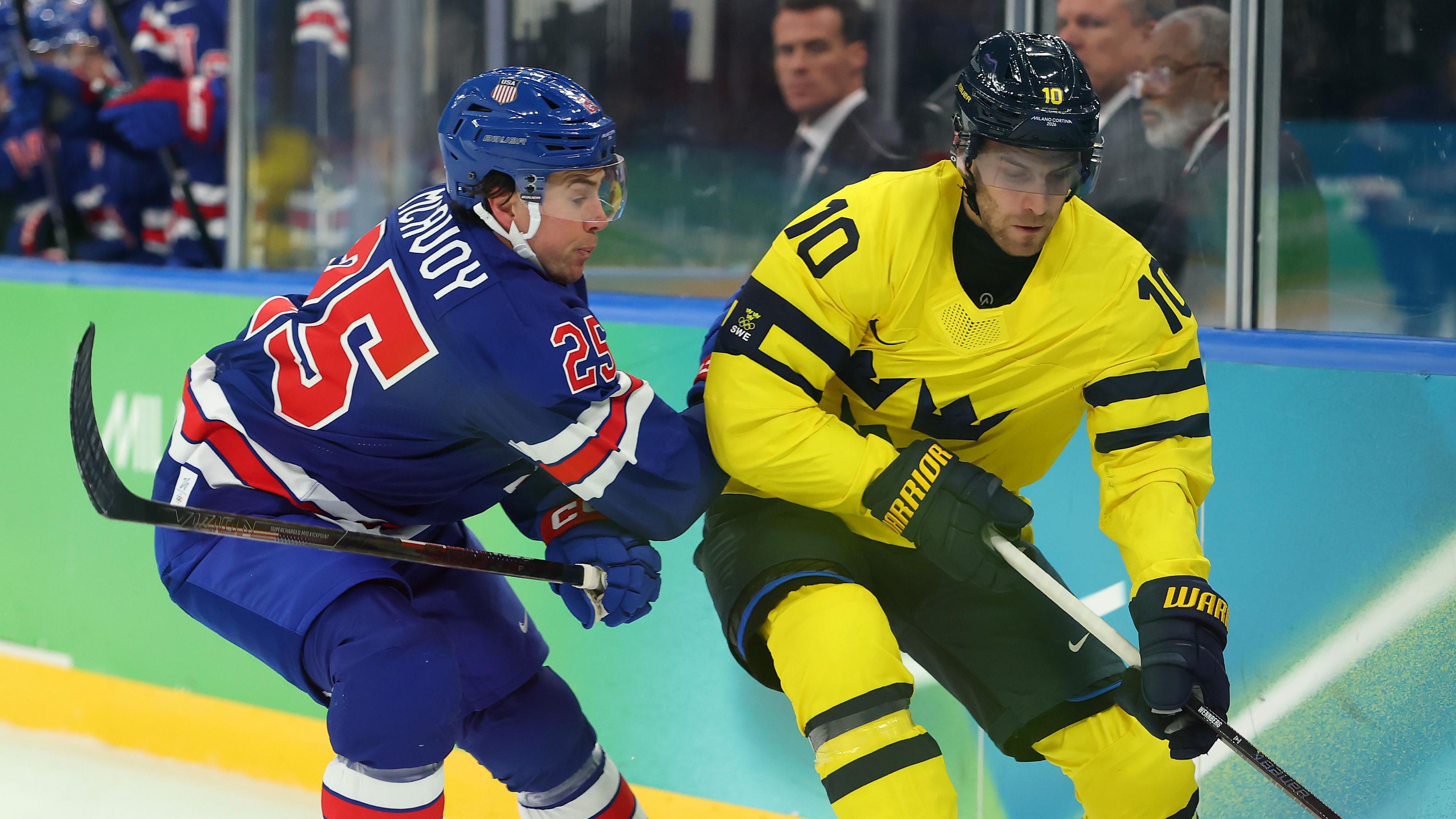 Winter Olympics: Watch USA v Sweden in mens ice hockey quarter-finals