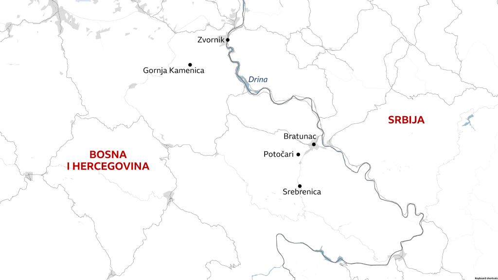 mapa Bosna i Hercegovina
