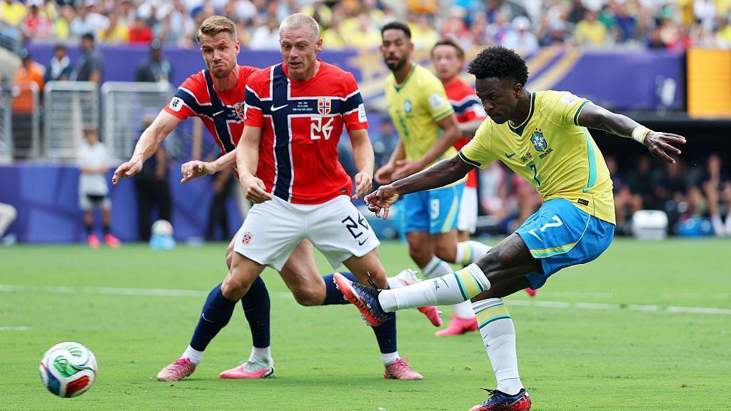 Vinicius denied as Brazil being held by Norway in World Cup last 16