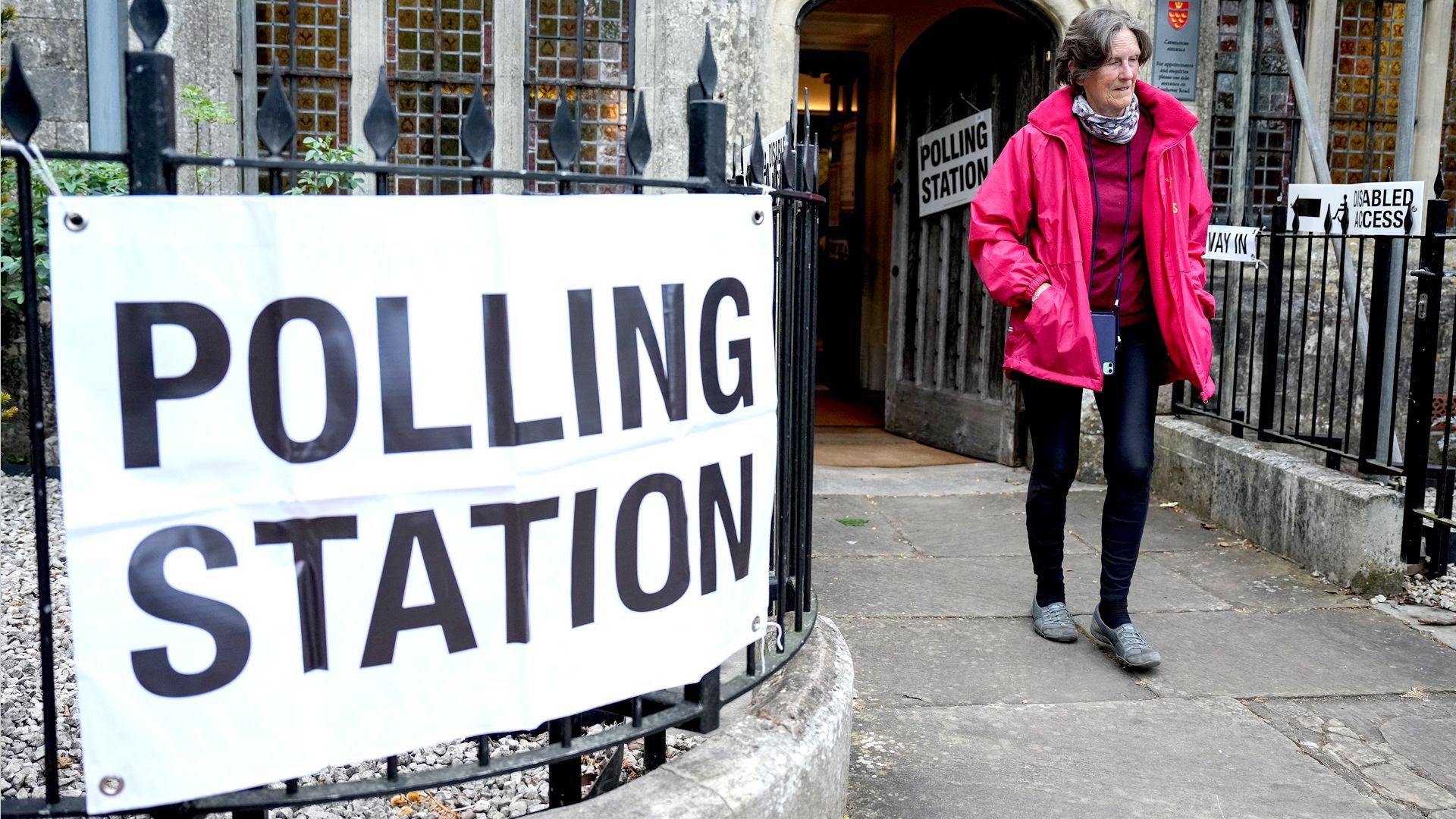 Voters heading to the polls in elections in England, Scotland and Wales