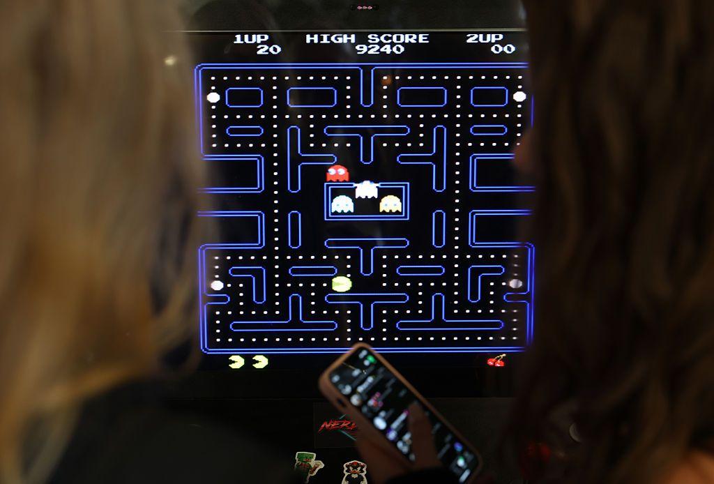Tela de um jogo Pac-Man 