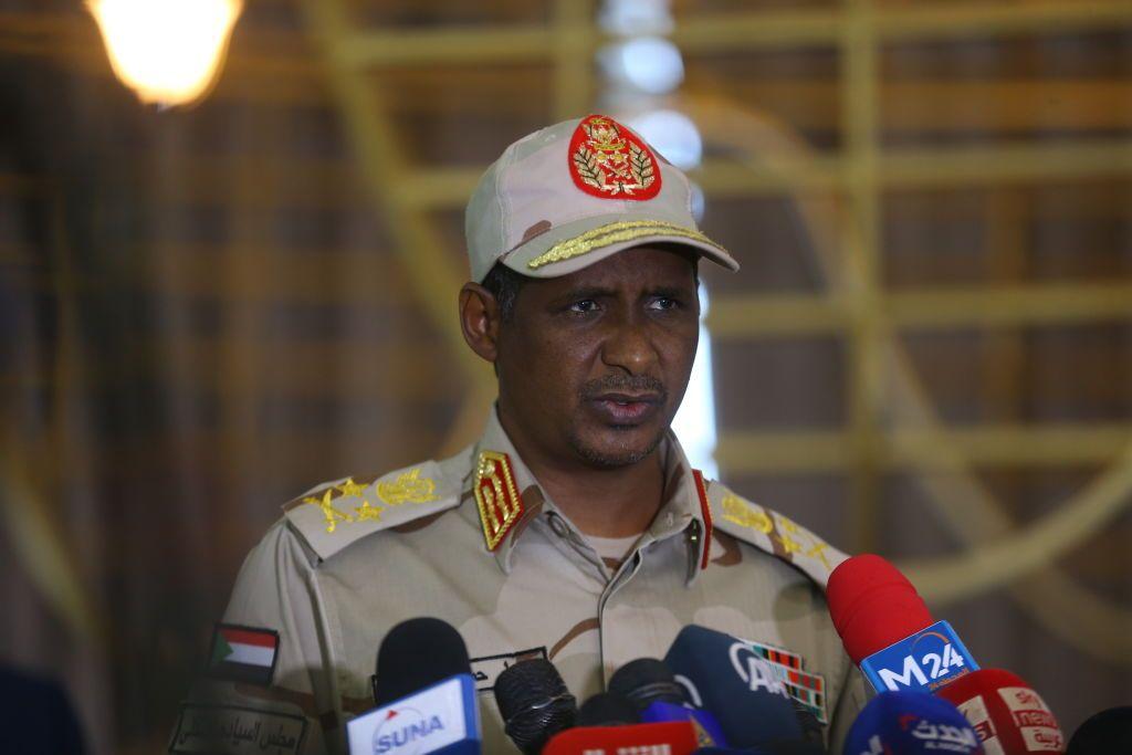 Comandante de las Fuerzas de Apoyo Rápido, Mohamed Hamdan Dagalo.