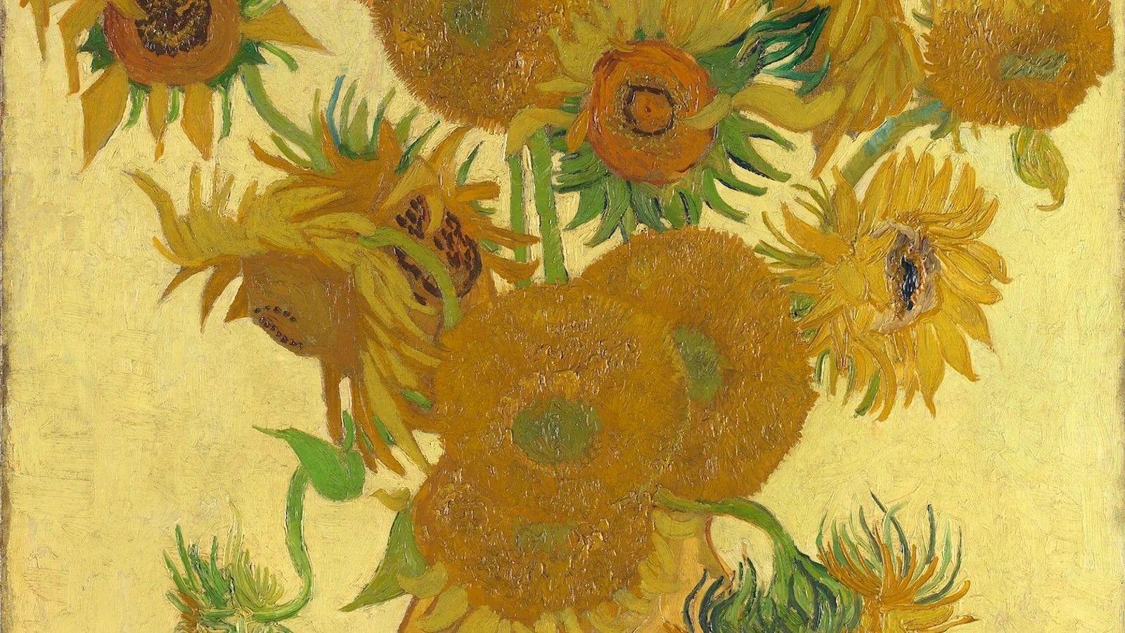 Pintura 'Os Girassóis', de Van Gogh, 1888