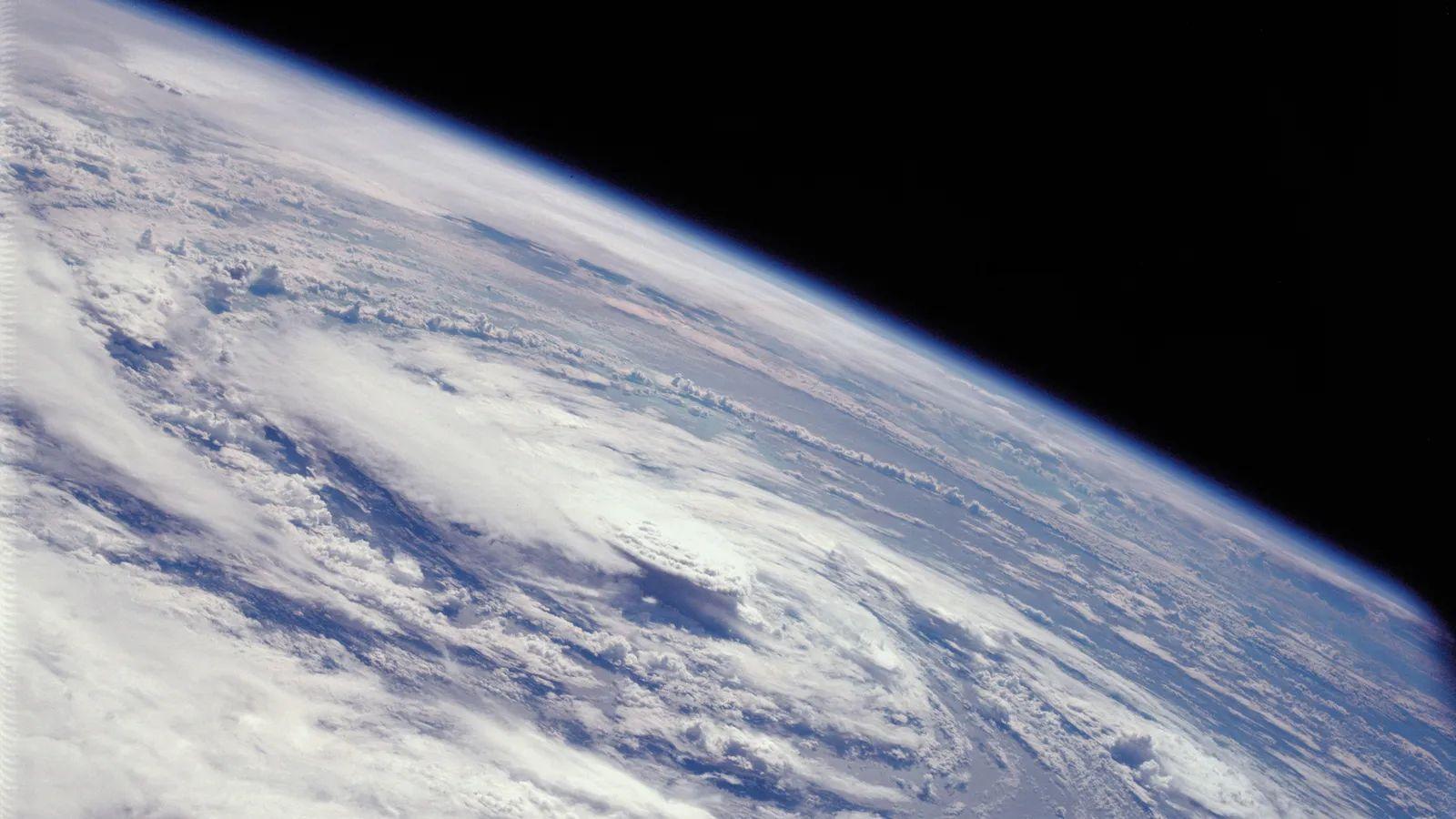 Imagen satelital de un huracán