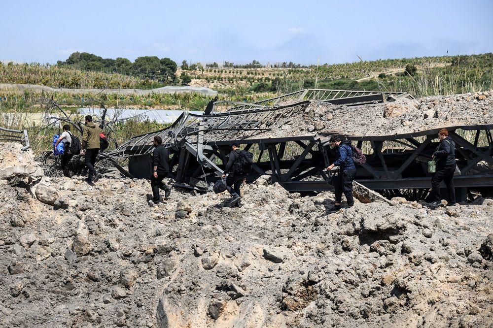 uništen most u libanu