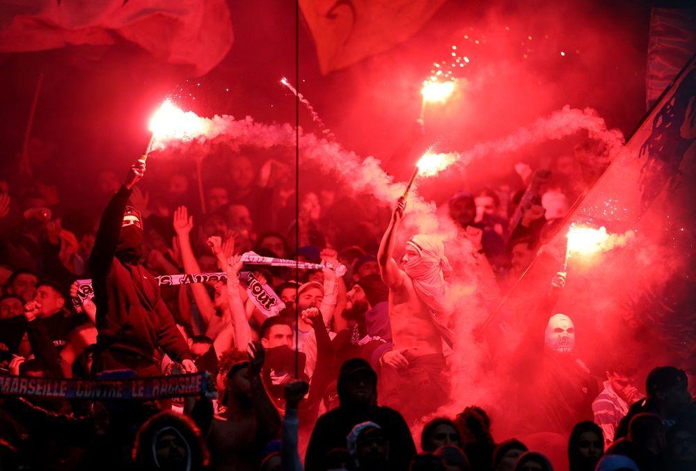 navijači marseja, bakljada navijača marseja