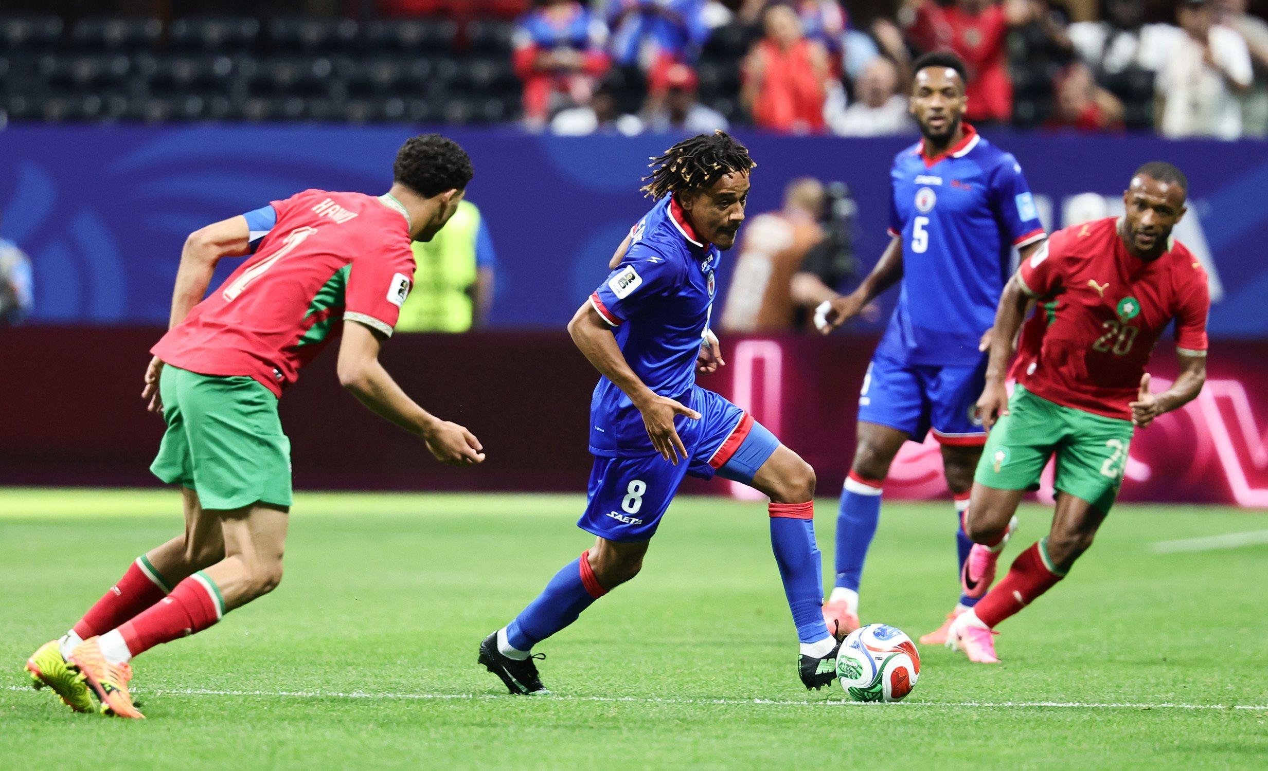 كأس العالم: المغرب ينهي الشوط الأول متعادلاً مع هايتي