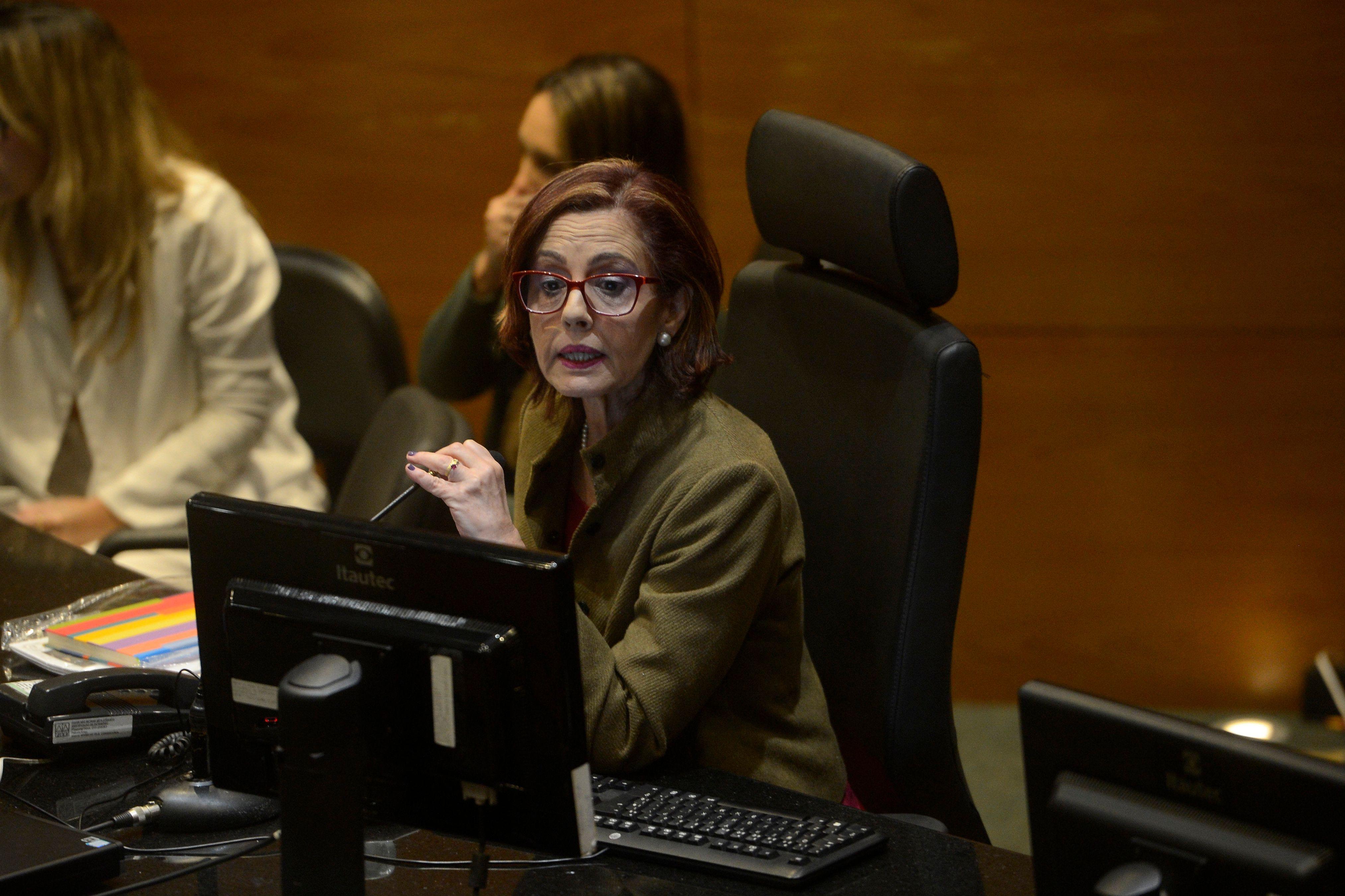 A ju&iacute;za Elizabeth Louro durante audi&ecirc;ncia de instru&ccedil;&atilde;o do caso Henri Borel no Tribunal de Justi&ccedil;a do Estado do Rio de Janeiro