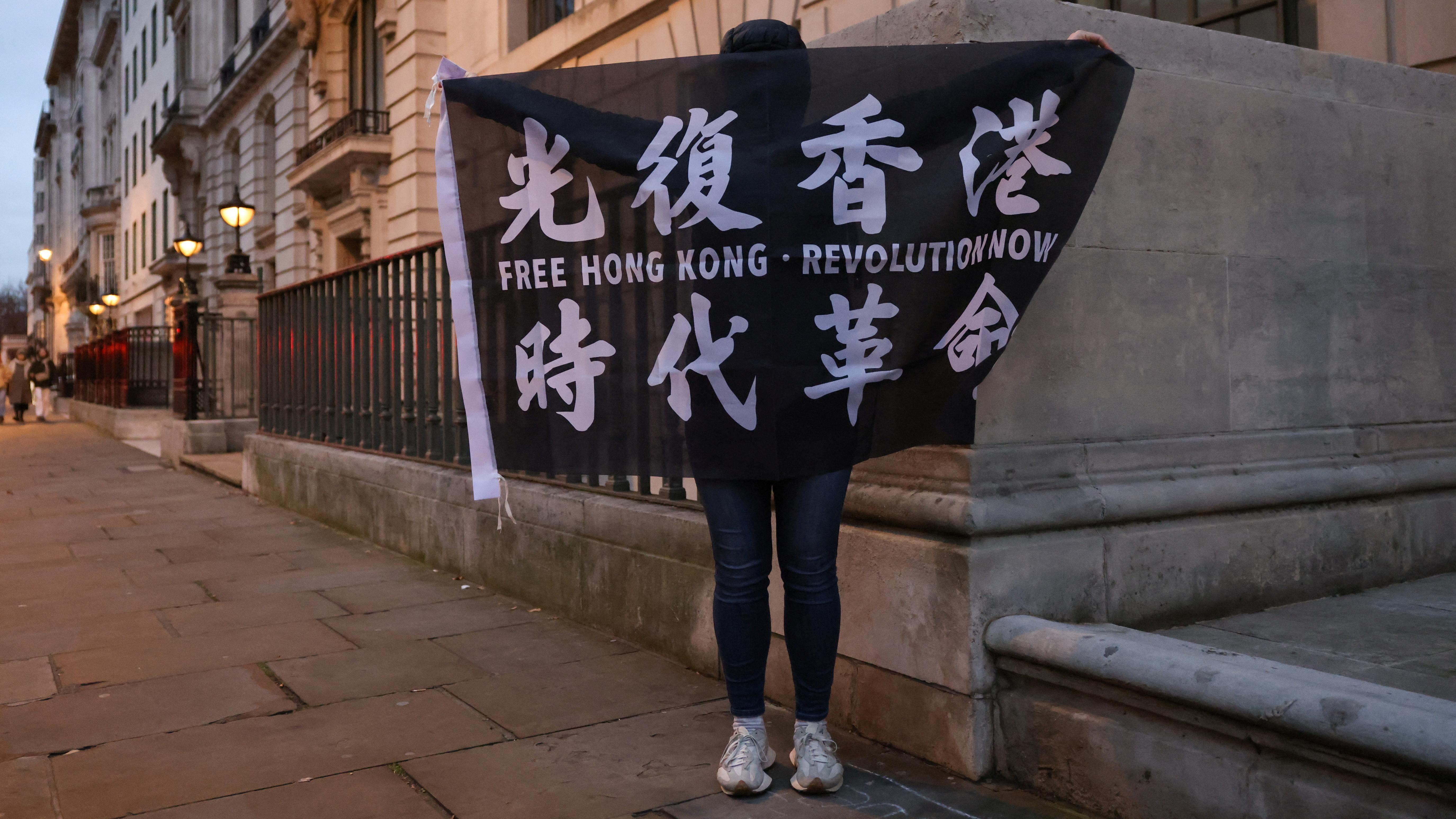 UK condemns Hong Kong cash offer for help in arresting activists 