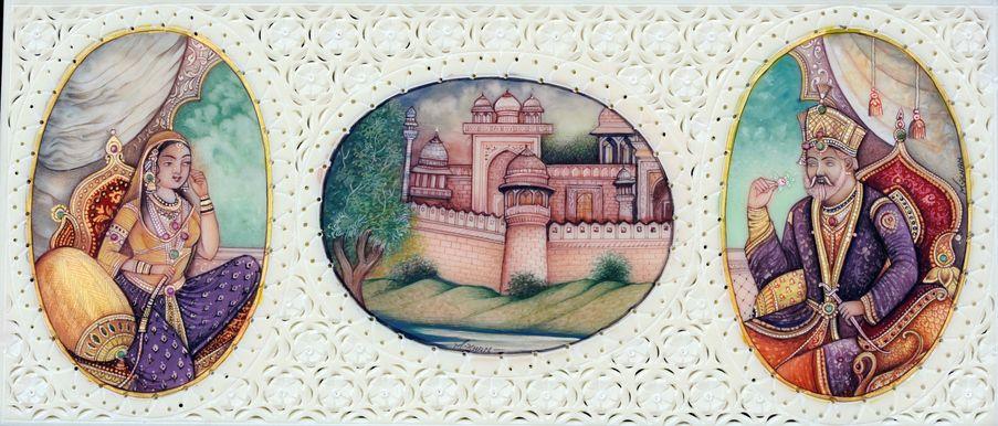 Bahadur Shah Zafar and his wife